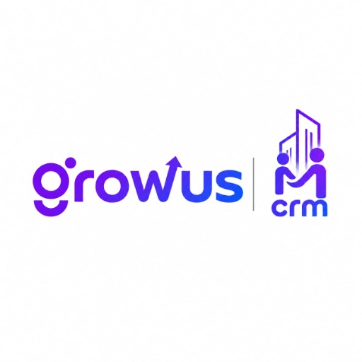 Facebook lead auto-assigned and WhatsApp intro sent in GrowusCRM dashboard